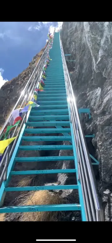 Manang via milarepa cave and blue lake